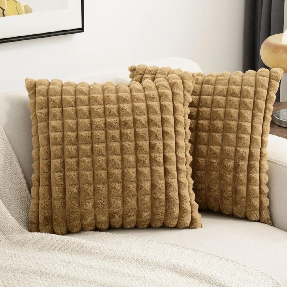 FUTEI Camel Decorative Throw Pillow Covers20x20 Inch Set of 2,Square with insert